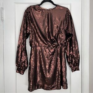 NWOT NBD/Revolve Small Sequin Long Sleeve Dress ($198)